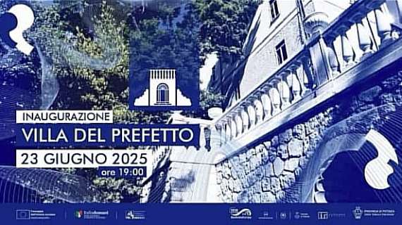 Domani 23 giugno riapre la Villa del Prefetto. Inaugurazione all'ingresso di via Mazzini