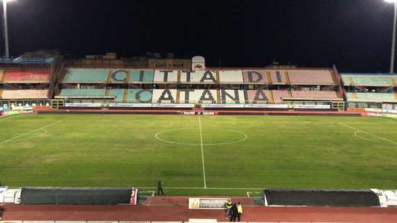 I tifosi del Potenza hanno lasciato lo stadio di Catania durante la partita.