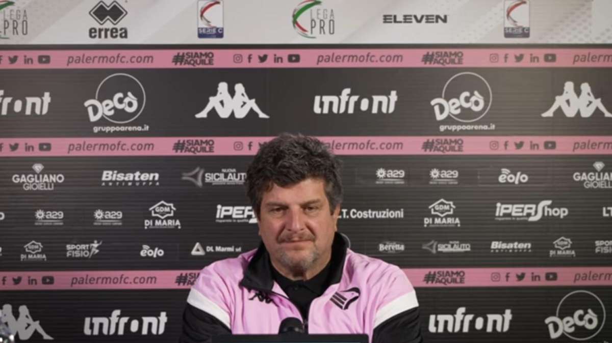 Baldini allenatore Palermo: “Quando il Potenza ha sbagliato il terzo goal volevo prendere il taxi e tornare a casa, qualcuno non merita la maglia”