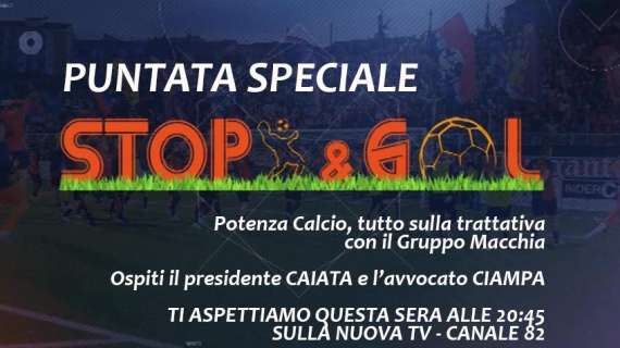 Potenza, aggiornamenti sulla Società: il presidente Caiata e l'avv. Ciampa per il Gruppo Macchia questa sera su "Stop&Gol"