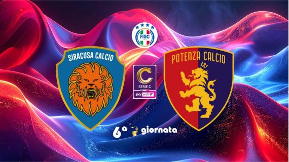 SIRACUSA-POTENZA, le formazioni ufficiali