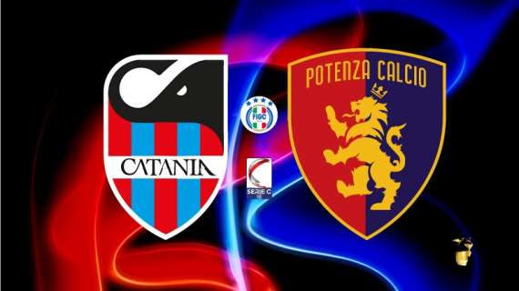 Catania-Potenza, le formazioni ufficiali