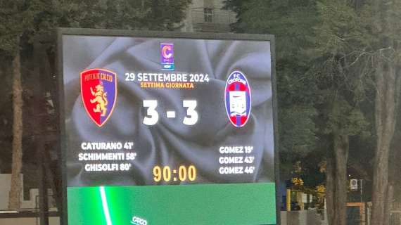 Potenza-Crotone 3-3: video, gol e highlights