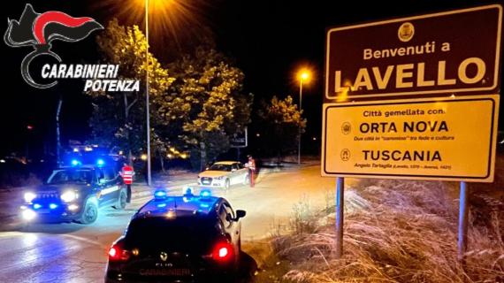 Carabinieri, a Lavello tre arresti e due denunce in una notte