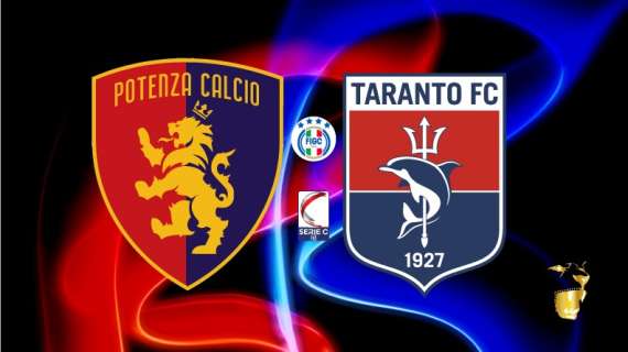 Potenza-Taranto, le formazioni ufficiali