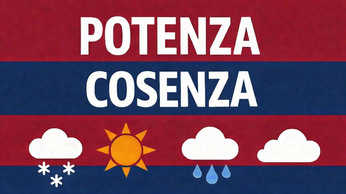 Potenza-Cosenza: previsioni meteo al "Viviani"