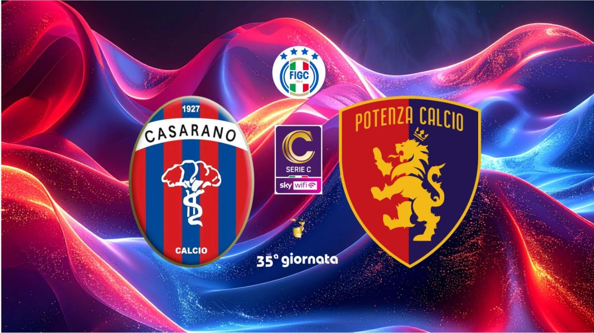 CASARANO-POTENZA, le formazioni ufficiali