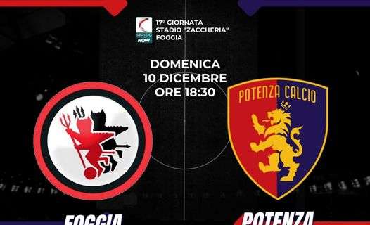 FOGGIA-POTENZA in diretta su La Nuova TV