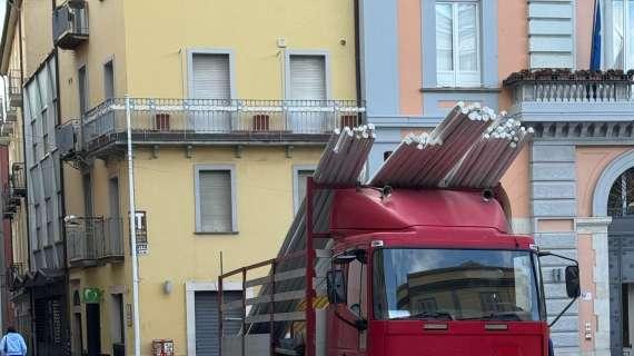 Potenza, iniziano i preparativi: arrivano le luminarie per la festa patronale