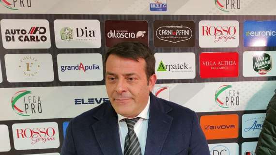 Nicola Canonico presidente Foggia: "Siamo una squadra nuova e ci serve tempo"
