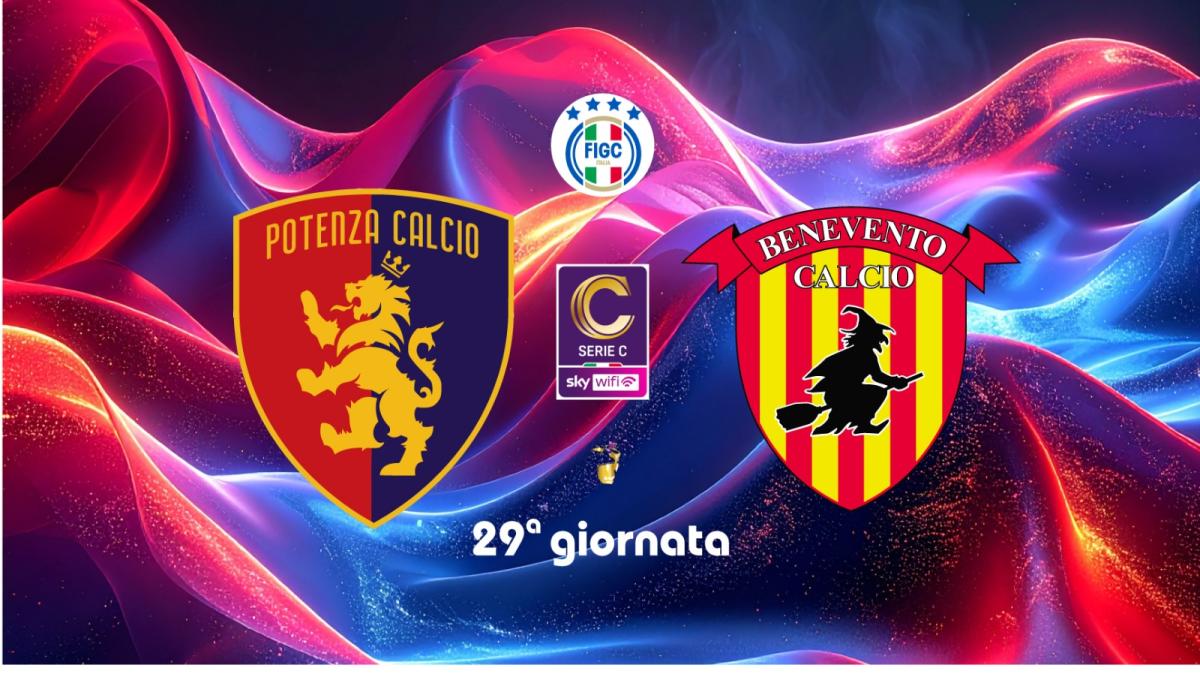 POTENZA-BENEVENTO, le formazioni ufficiali