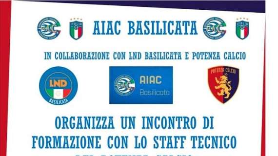 I TESSERATI AIAC DELLA BASILICATA INCONTRANO GLI ALLENATORI DEL POTENZA CALCIO