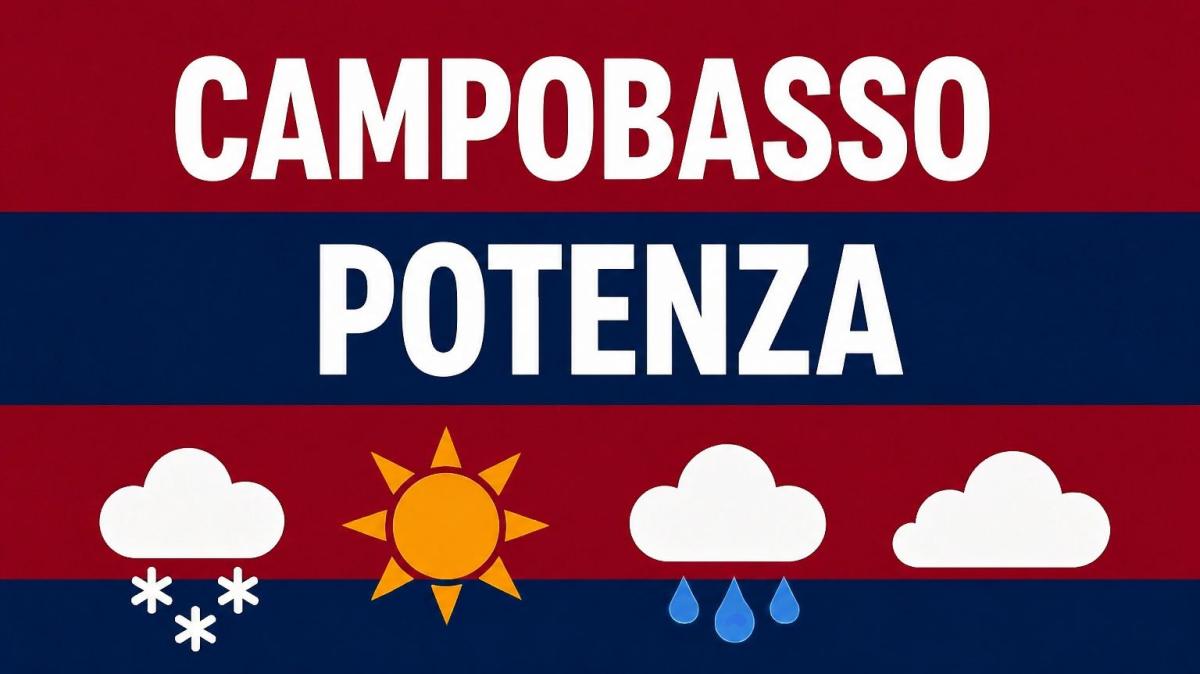 Campobasso-Potenza: previsioni meteo al "Molinari"