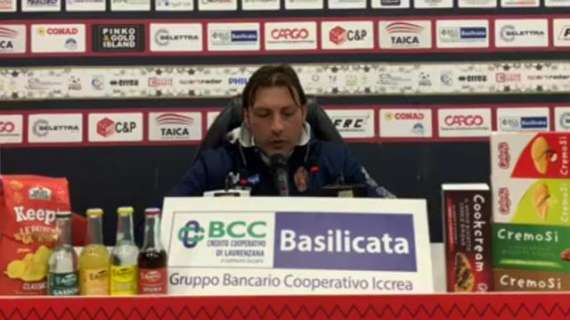 La conferenza stampa di mister Raffaele dopo Potenza-Rende