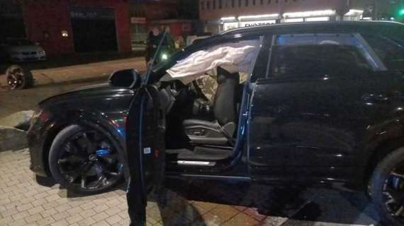  Incidente stradale per Balotelli: auto distrutta, lui illeso 
