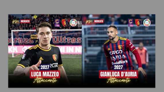 Potenza, rinnovo fino al 2027 per Gianluca D'Auria e Luca Mazzeo