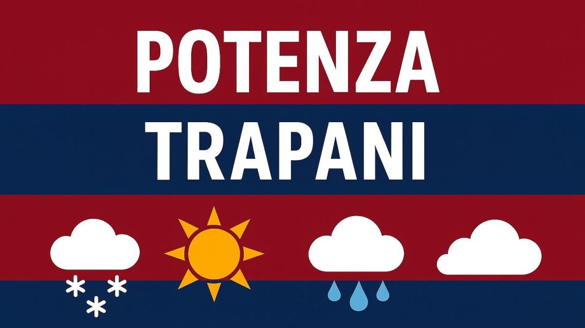 Potenza-Trapani: previsioni meteo al "Viviani"