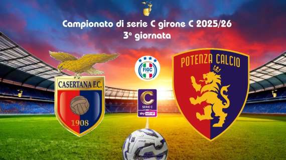 CASERTANA-POTENZA 3-2, PRIMA SCONFITTA PER I LUCANI