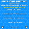 Coppa Italia Eccellenza, nel pomeriggio in campo per l'andata dei Quarti: il Val Gallico attesa dalla Deliese