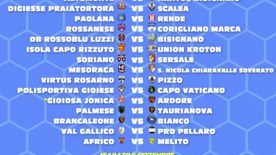 Coppa Italia Eccellenza, domenica la terza giornata della fase triangolare: c'è Val Gallico-Pro Pellaro