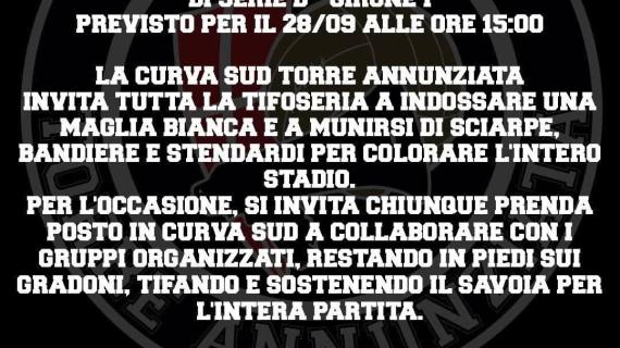 Savoia-Reggina, gli ultras bianconeri vogliono un Giraud tutto bianco: l'appello a tutta la tifoseria