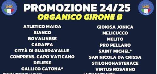 Promozione girone B 2024-2025, ecco le 16 protagoniste: undici reggine a caccia dell'Eccellenza