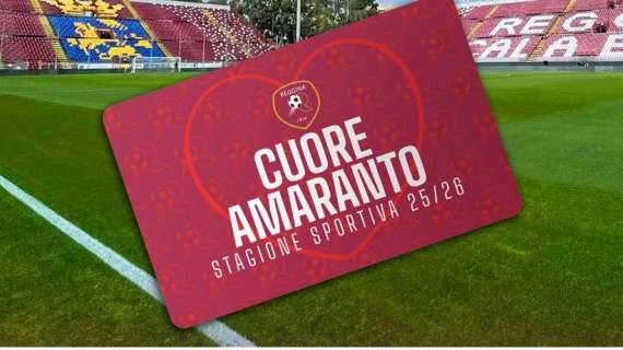Reggina, le info del club per il ritiro tessera stagionale
