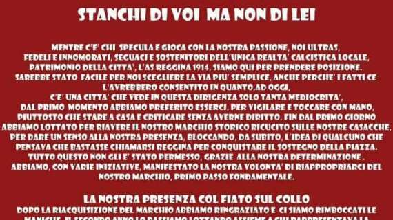 Il delirante comunicato della Curva Sud: "Entriamo allo stadio, ma ci saremo sino a quando vogliamo noi. Il vostro tempo è scaduto"