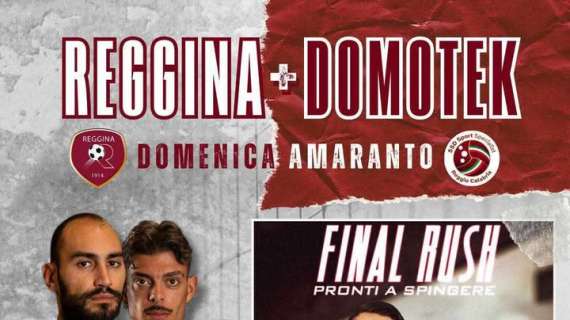 Reggina e Domotek, una domenica tutta amaranto: la promozione per assistere anche alla gara di volley