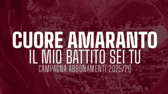 "Cuore Amaranto", il mio battito sei tu: al via la campagna abbonamenti della Reggina, tutti i dettagli