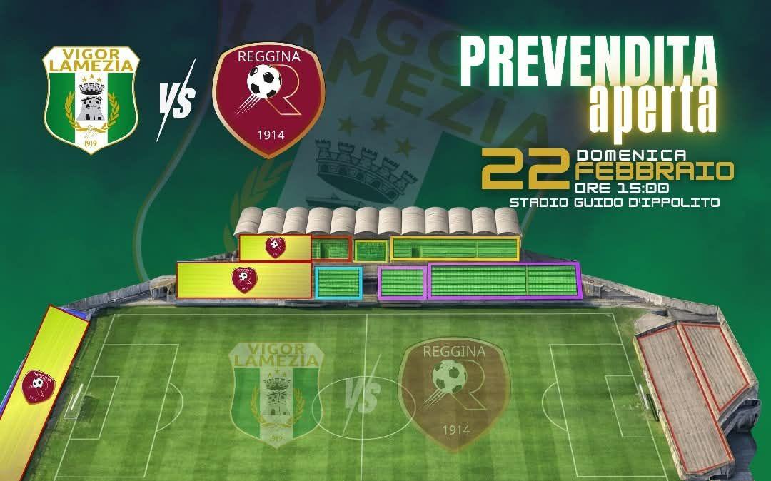 Vigor Lamezia-Reggina, al via la prevendita: ecco i settori riservati ai tifosi amaranto