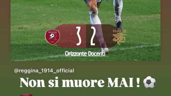 Reggina, Salandria sui social: "Non si muore mai!"