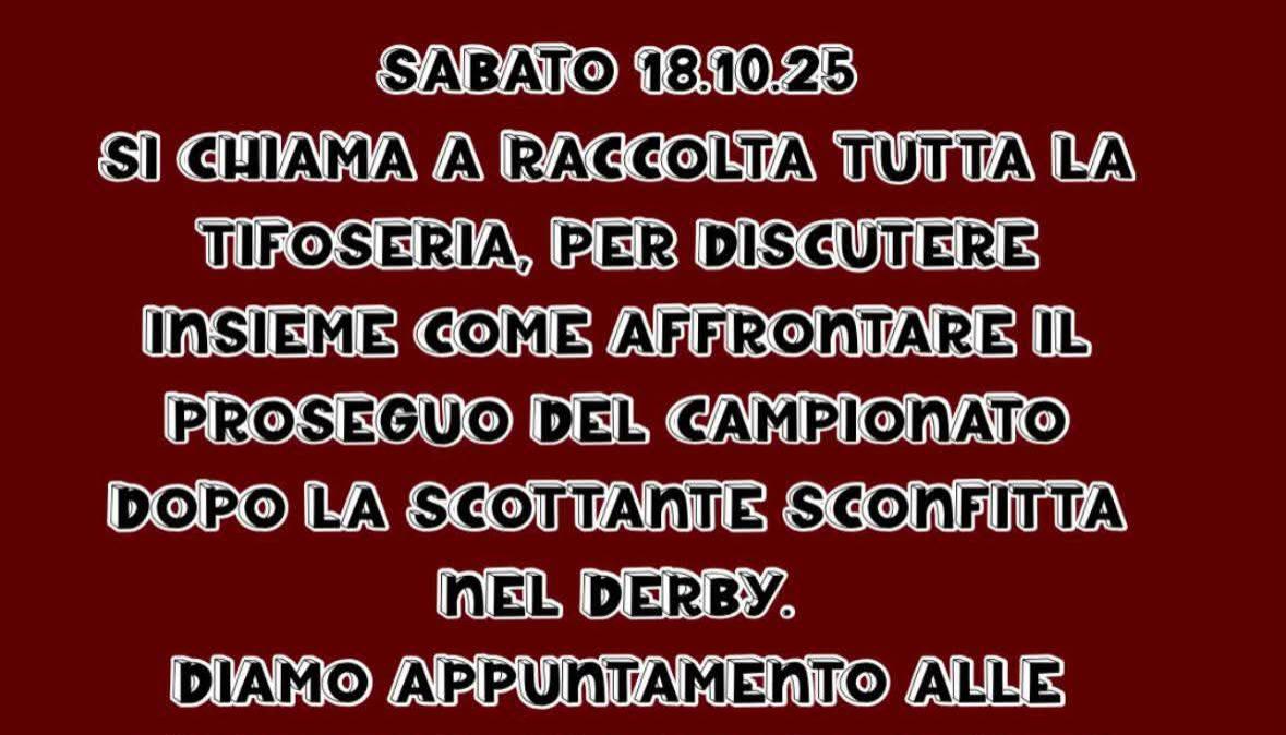 Diffidati Liberi RC: "Sabato riunione per decidere su come affrontare il resto della stagione dopo il Derby"