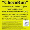Domenica 12 aprile a Perugia si corre la "ChocoRun": la corsa del cioccolato per grandi e bambini!