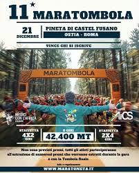 Il 21 dicembre alla Pineta di Ostia (RM) si correrà la "Maratombola" individuale e a staffette