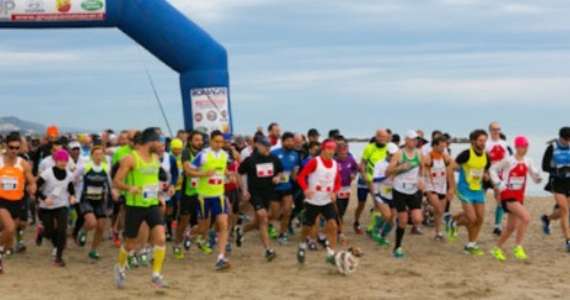 L'11 febbraio ci sarà la ventesima "Maratona sulla sabbia" a San Benedetto del Tronto