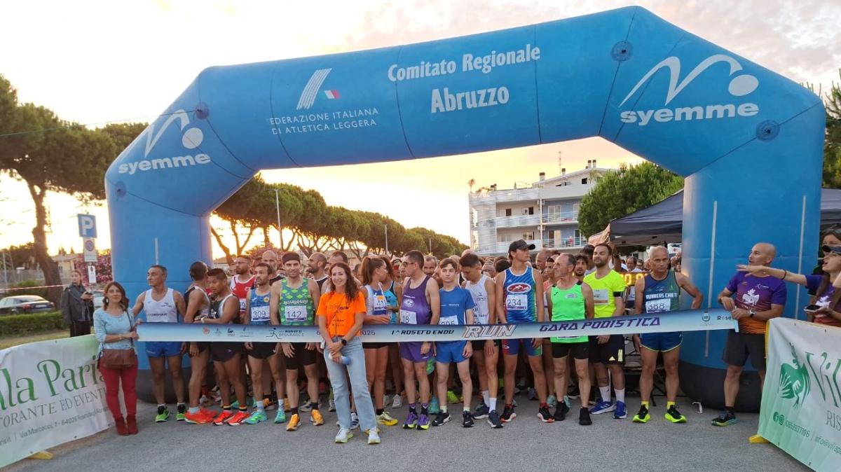 A Roseto degli Abruzzi (TE) la grande festa della Roseto Endu Run con 600 partecipanti