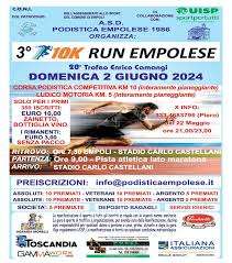 Domenica 2 giugno si corre la "10K Run Empolese" in memoria di Fabrizio Camaggi