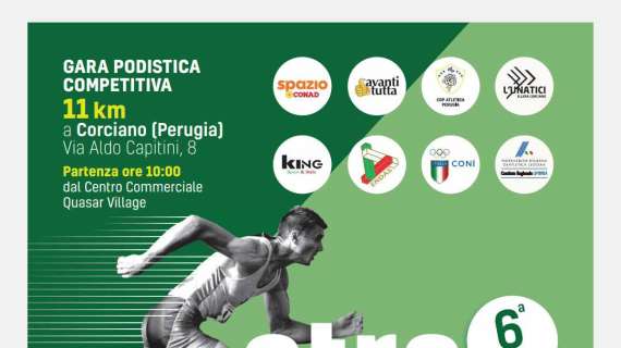 Il 12 novembre in Umbria si correrà la "Straquasar", la gara di 11 km alla sua sesta edizione 