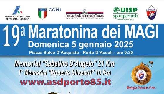 Ecco la Maratonina dei Magi: una domenica di corsa tra Porto d’Ascoli e San Benedetto del Tronto