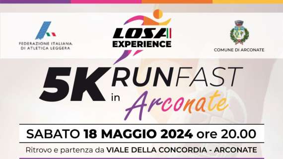 Ad Arconate il 18 maggio torna la Losa Experience 5 k Run fast 