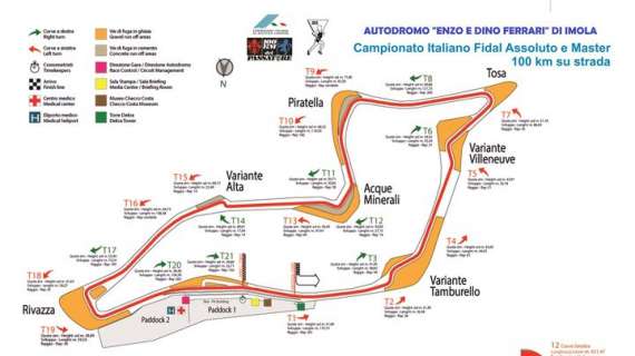 Il 22 maggio all'Autodromo di Imola la 100 km che va a sostituire il "Passatore"