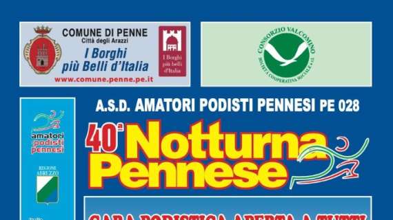 Sabato 28 giugno si correrà a Penne (PE) la "Notturna Pennese" del circuito "Corrilabruzzo": percorso di 9 chilometri