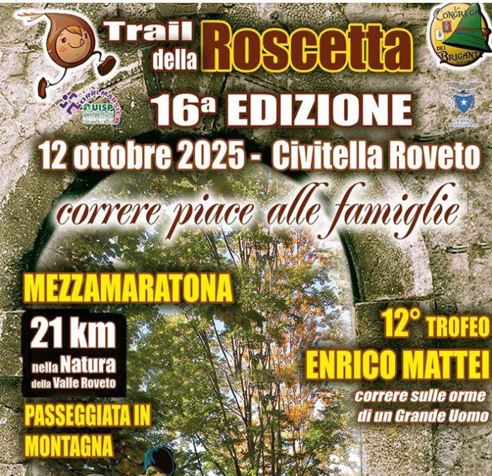 Domenica 12 ottobre a Civitella Roveto (AQ) c'è il Trail della Roscetta