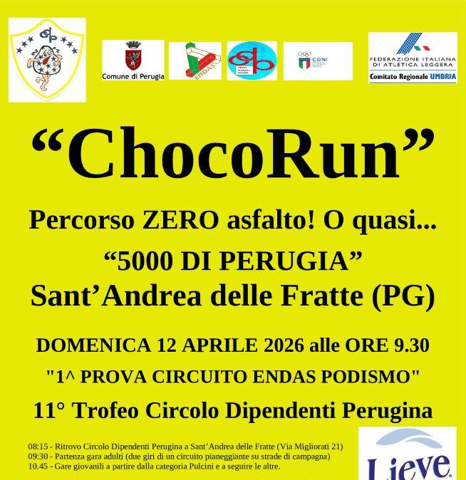 A Perugia si correrà il 12 aprile la "ChocoRun": sarà festa per il Circolo Dipendenti Perugina