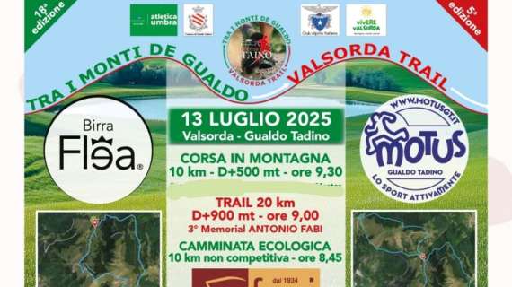 Domenica 13 luglio in Umbria si corre “Tra i monti de Gualdo” per ammirare lo spettacolo della Valsorda