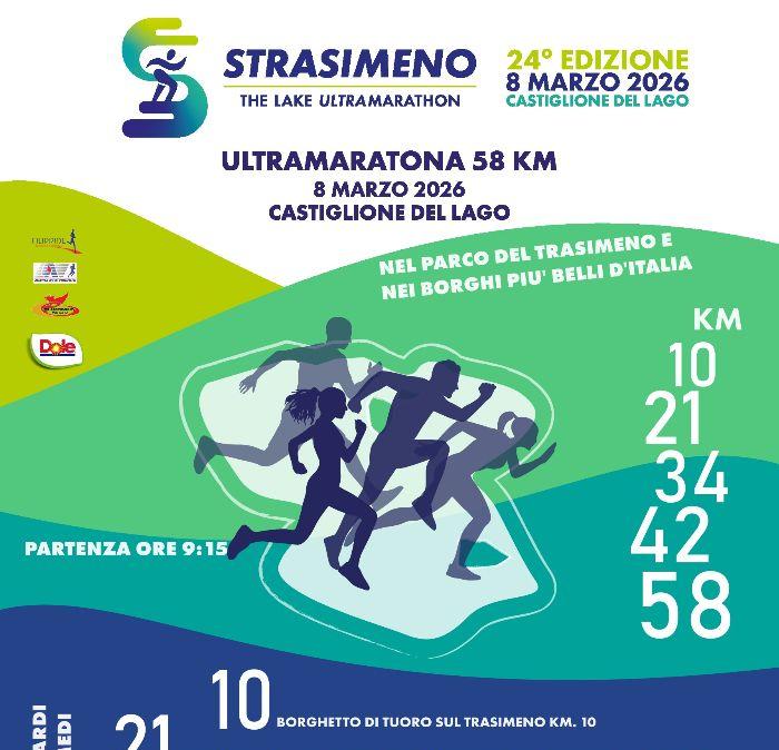 In Umbria domenica si correrà la Strasimeno: percorsi su cinque distanze tutte da Castiglione del Lago (PG)