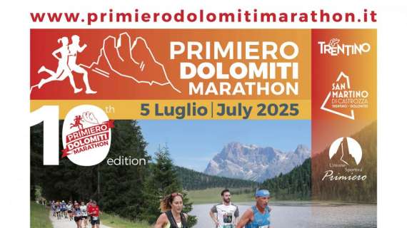 Si avvicina la Primiero Dolomiti Marathon: appuntamento sabato 5 luglio con la decima edizione