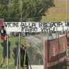 Oltre 100 tifosi a Cascia: cori contro Iervolino e striscione d'affetto per Brescia
