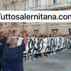 Salerno non si piega, protesta in città dei tifosi della Salernitana [VIDEO]
